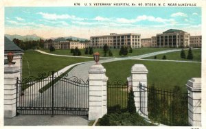 Vintage Postcard 1932 U.S. Veterans Hospital Building Oteen North Carolina N.C.