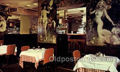 Café Des Artistes, New York City, NYC USA Restaurant Old Vintage Antique Pos...