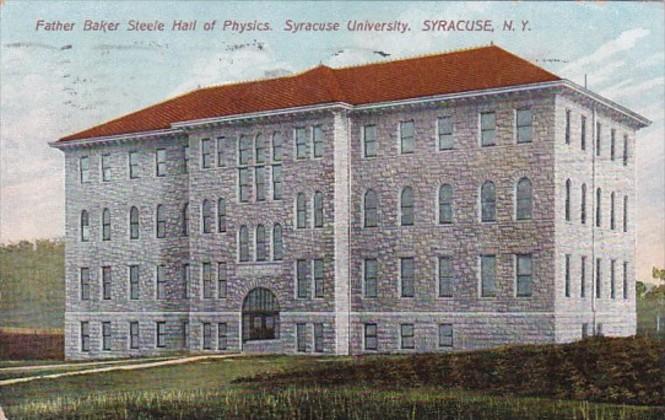 New York Syracuse Father Baker Steele Hall Of Phsyics Syracuse University