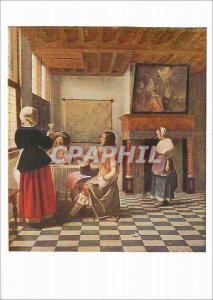 Postcard Modern National Gallery P Hooch Interior of a Dutch House