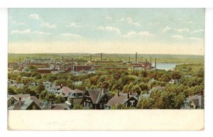 MA - Lowell. Mill District Aerial View circa 1900