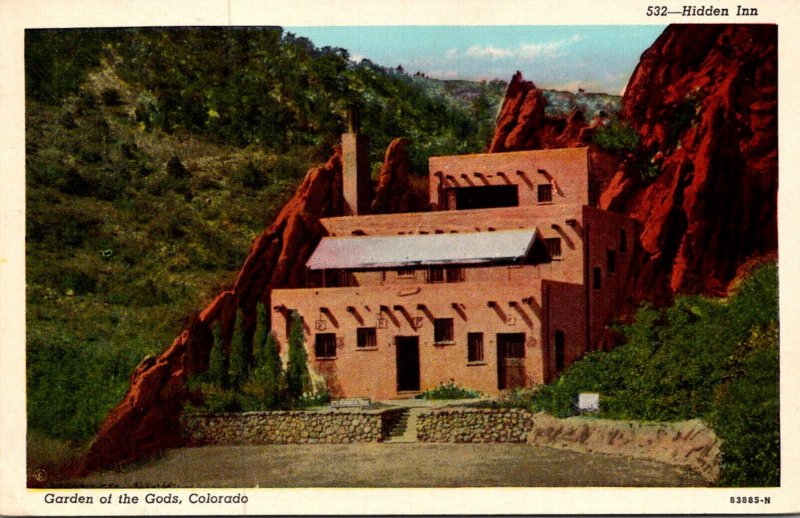 Colorado Garden Of The Gods Hidden Inn 1946