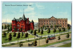 c1910 Marion Normal Institute Marion Indiana IN Unposted Antique Postcard