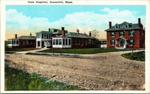 Vtg 1920s Hale Hospital Haverhill Massachusetts MA Unused Postcard