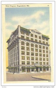 Hotel Dagmar, Hagerstown, Maryland, 1930-1940s