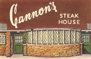 Washington DC Cannons Steak House Exterior Antique Postcard K56510