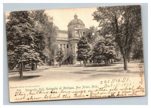 Vintage 1900's Photo Postcard University Hall University of Michigan Ann Arbor