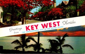 Greetings From Key West Florida Split View