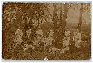 c1910's German Army Soldiers RPPC Photo Unposted Antique Postcard