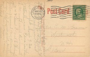 Postcard Massachusetts Lowell Pawtucket Canal Prince & Son 23-4176