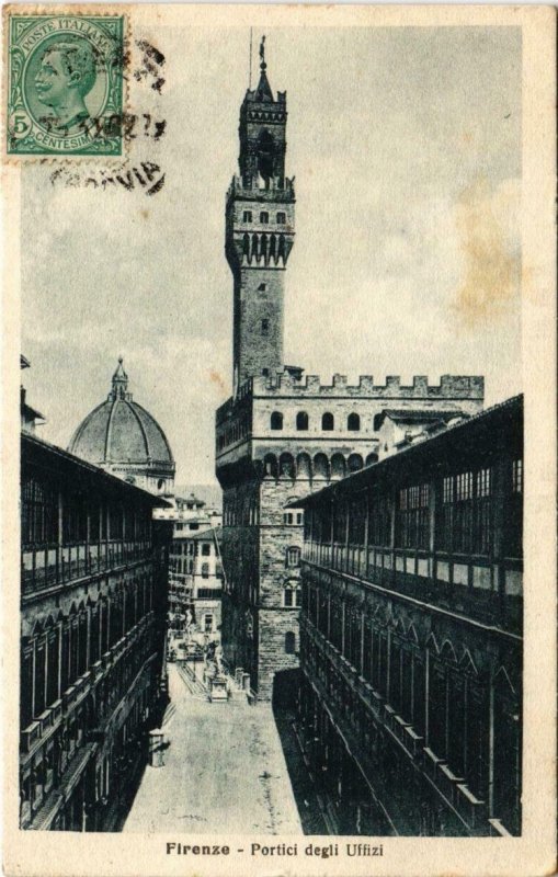 CPA Firenze Portici degli Uffizi ITALY (801711)