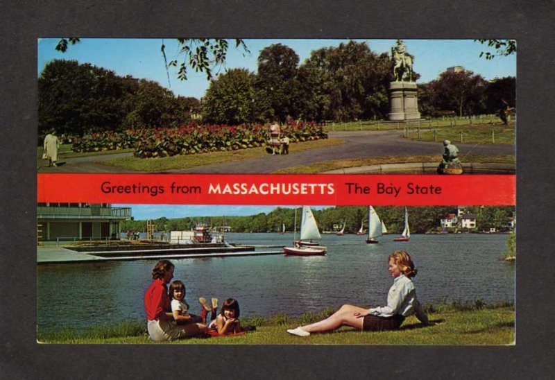 MA Greetings From Massachusetts Bay State Postcard Mass