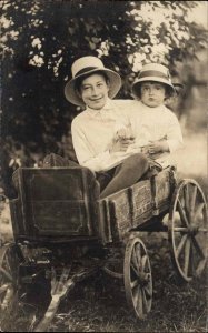 Boys Toy Wooden Wagon Great Amateur ++Photography Richville Vermont RP