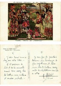 CPA AK CROATIA Costumes Croates de Turopolje (571399)