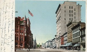 Postcard Antique Street View of Lower Genesee in Utica, NY.    Y9