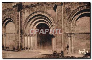 Old Postcard Religious architecture of Poitou Abbey Nieul on l'Autize Vendee ...