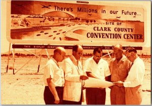 Planning for Clark County Convention Center Las Vegas Modern Repro Postcard T35