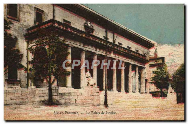 Old Postcard Aix en Provence Courthouse