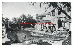 CA, Death Valley, California, RPPC, Furnace Creek Inn, Swimming Pool, Frashers