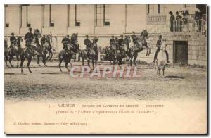 Saumur Old Postcard Courbette jumpers Resume (jumper horse racing)