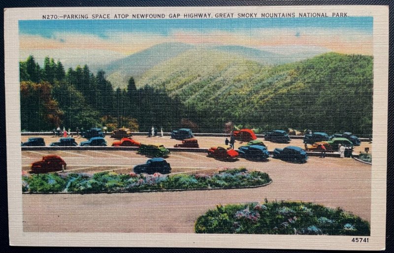 Vintage Postcard 1930-1945 Top of Newfound Gap, Great Smokey National Park, Tenn