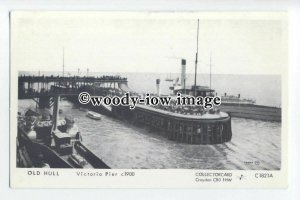 pp2154 - Very Busy Victoria Pier in Hull, c1900 - Pamlin postcard