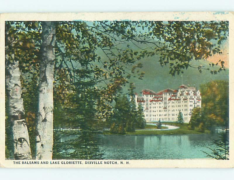 Unused W-Border BALSAMS HOTEL Dixville Notch - White Mountains NH u9374