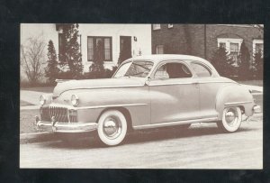 1946 DESOTO CLUB COUPE VINTAGE CAR DEALER ADVERTISING POSTCARD