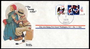 Norman Rockwell 1978 Fine Arts Stamp First Issued Washington, D.C. Dec. 2, 1964