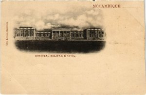 PC CPA MOZAMBIQUE, HOSPITAL MILITAR E CIVIL, VINTAGE POSTCARD (b20817)