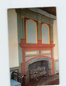 Postcard Elaborate Mantel CHief Vann House Georgia USA