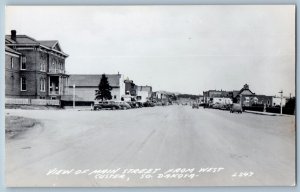 Custer South Dakota SD Postcard RPPC Photo View Of Main Street From West Theatre