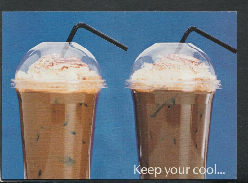 Food & Drink Postcard - Iced Caramel Mocha, Iced Chocolate   RR6616 