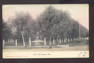 WADENA MINNESOTA CITY PARK 1906 COLUMBIA MISSOURI VINTAGE POSTCARD