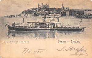 B65158 Verlag Bediene ship bateaux Pozsony Pressburg Bratislava slovakia