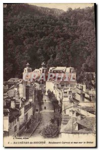 Postcard Old Bagnerres Bigorre Boulevard Carno and view of the Bedat