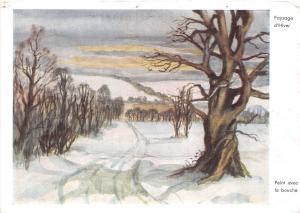 B53841 art reproduction Paysage d'Hiver peinte avec la bouche D Jackson