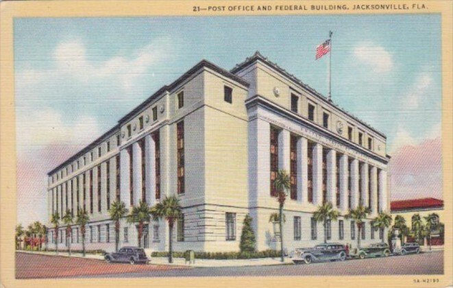 Florida Jacksonville Post Office & Federal Building Curteich