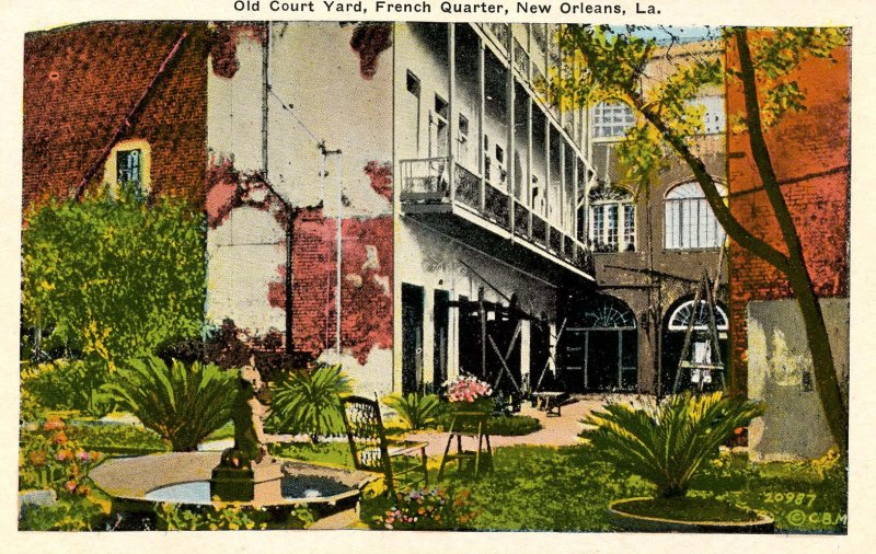 LA - New Orleans. French Quarter, Old Courtyard