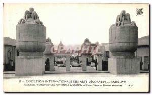 Old Postcard Paris Exposition Internationale des Arts Decoratifs Pavilion Sè...