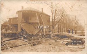 B89/ Chillicothe Ross County Ohio Postcard Real Photo RPPC 1913 Flood Disaster 1