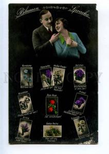 240245 Lovers LANGUAGE of Flowers Vintage PHOTO Collage PC