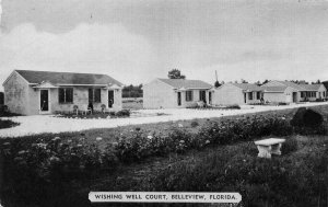 BELLEVIEW, Florida FL ~ WISHING WELL COURT Roadside Motel MARION COUNTY Postcard