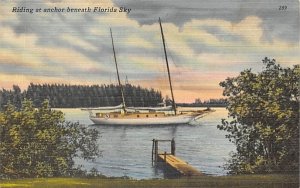 Riding at anchor beneath Florida Sky, USA