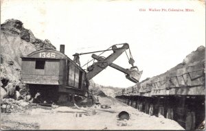 Postcard Walker Pit in Coleraine, Minnesota~139011