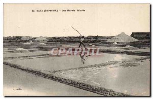 Old Postcard Batz The salt marshes
