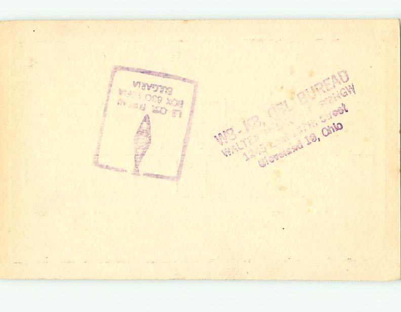 1964 vintage QSL CB HAM RADIO CARD Pestera BULGARIA s0389