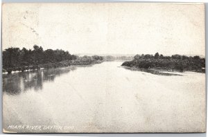 Postcard OH Dayton - Miama River - mispelled Miama