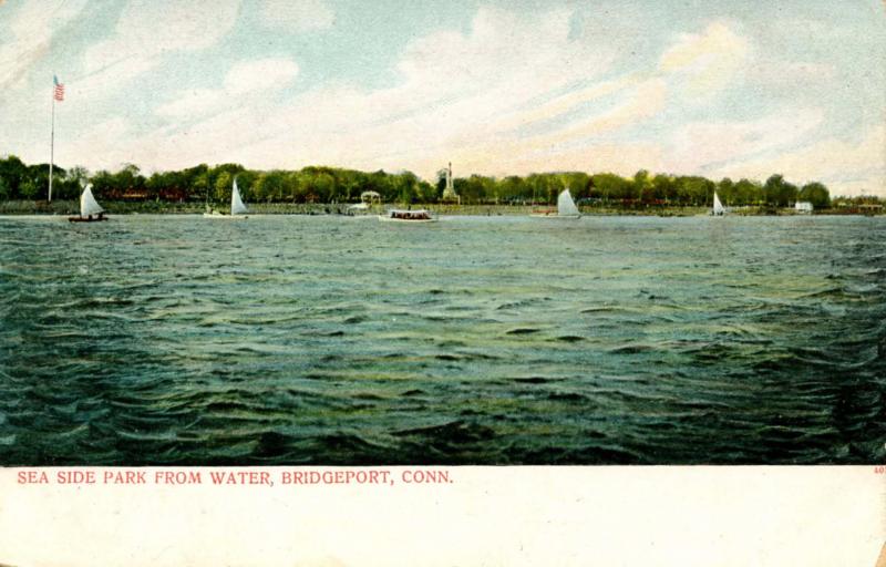 CT - Bridgeport. Sea Side Park from Water