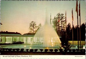 Pinehurst, NC North Carolina  WORLD GOLF HALL OF FAME  Fountain  4X6 Postcard